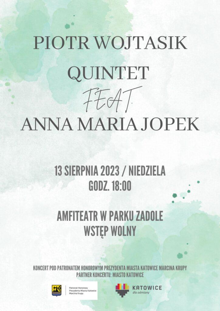 Plakat P.Wojtasik Quintest feat. Anna Maria